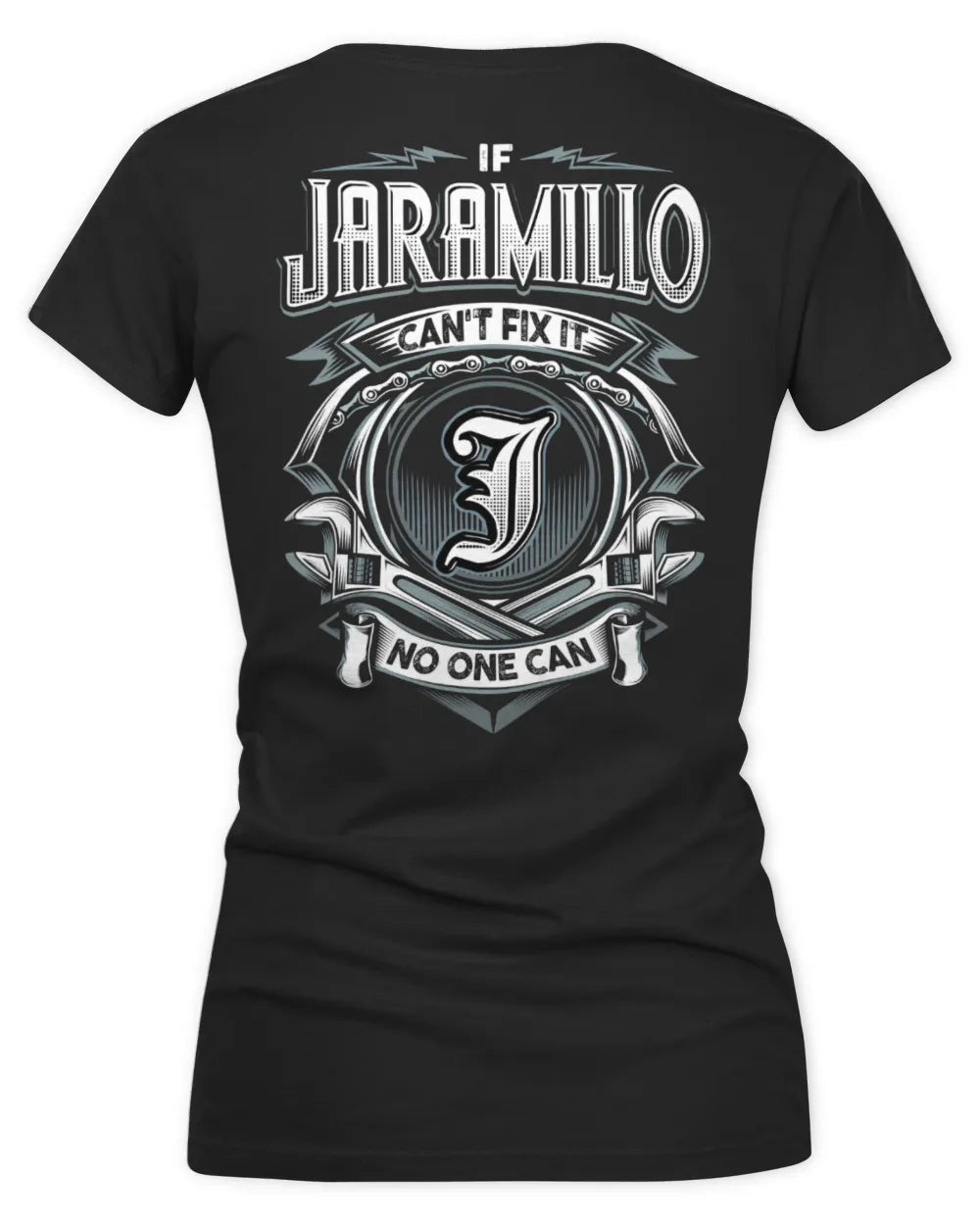JARAMILLO AP81-K4-626 - Personalized Ahmed Quote Apparel “If Ahmed Can't Fix It, No One Can” - Women's V-Neck T-Shirt - Black