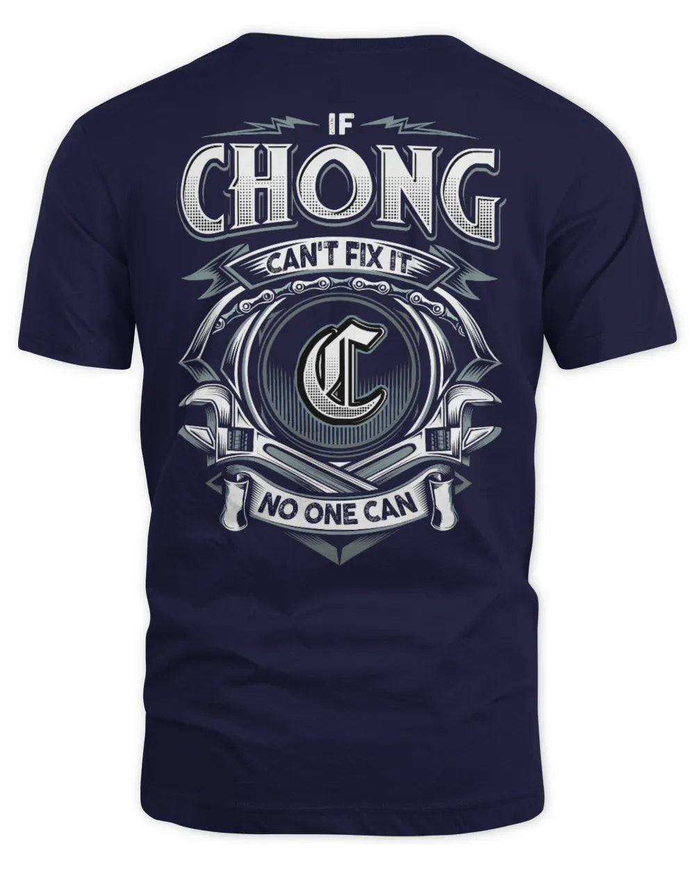 CHONG AP81-K4-626 - Personalized Ahmed Quote Apparel “If Ahmed Can't Fix It, No One Can” - Unisex Standard T-Shirt - Navy