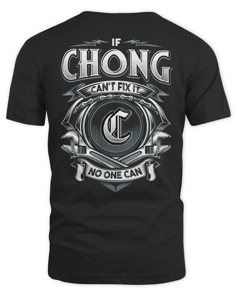 CHONG AP81-K4-626 - Personalized Ahmed Quote Apparel “If Ahmed Can't Fix It, No One Can” - Unisex Standard T-Shirt - Black