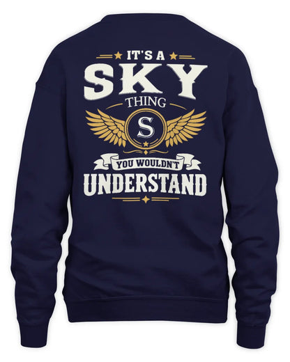SKY KT06-M008 It’s a [NAME] Thing – You Wouldn’t Understand | Personalized Vintage T-Shirt - Unisex Sweatshirt - Navy