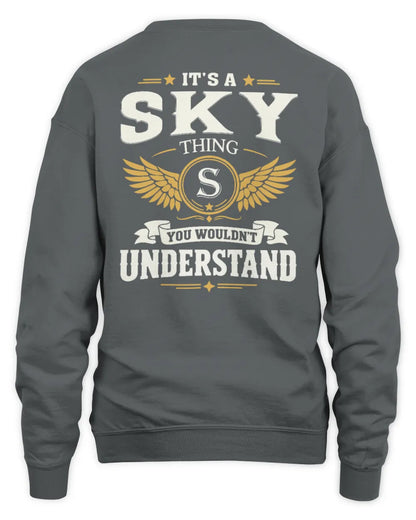 SKY KT06-M008 It’s a [NAME] Thing – You Wouldn’t Understand | Personalized Vintage T-Shirt - Unisex Sweatshirt - Charcoal