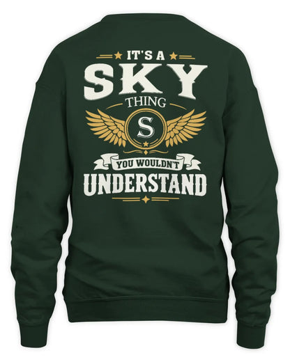 SKY KT06-M008 It’s a [NAME] Thing – You Wouldn’t Understand | Personalized Vintage T-Shirt - Unisex Sweatshirt - Forest Green