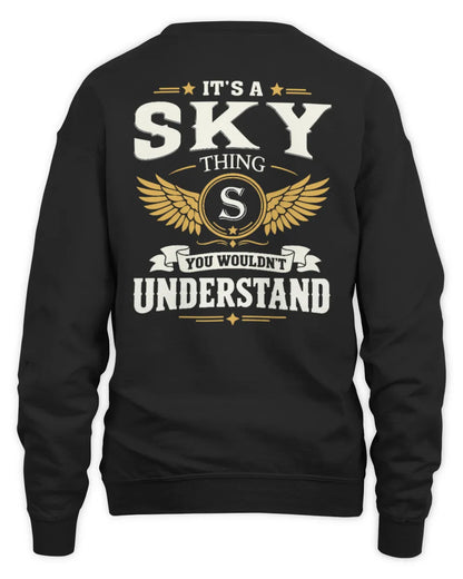 SKY KT06-M008 It’s a [NAME] Thing – You Wouldn’t Understand | Personalized Vintage T-Shirt - Unisex Sweatshirt - Black