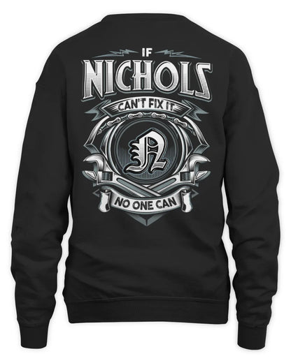 NICHOLS AP81-K4-626 - Personalized Ahmed Quote Apparel “If Ahmed Can't Fix It, No One Can” - Unisex Sweatshirt - Black