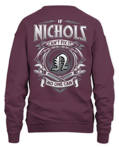 NICHOLS AP81-K4-626 - Personalized Ahmed Quote Apparel “If Ahmed Can't Fix It, No One Can” - Unisex Sweatshirt - Maroon