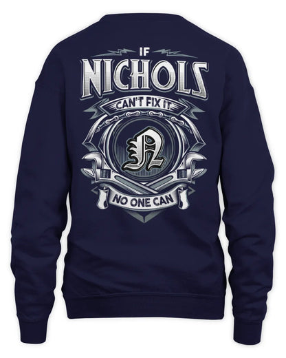 NICHOLS AP81-K4-626 - Personalized Ahmed Quote Apparel “If Ahmed Can't Fix It, No One Can” - Unisex Sweatshirt - Navy