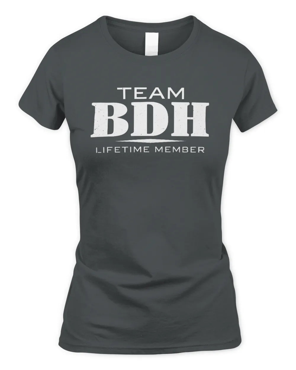 BDH BL62-K4-128 - Personalized “Team NAME Lifetime Member” - Women's Standard T-Shirt - Charcoal