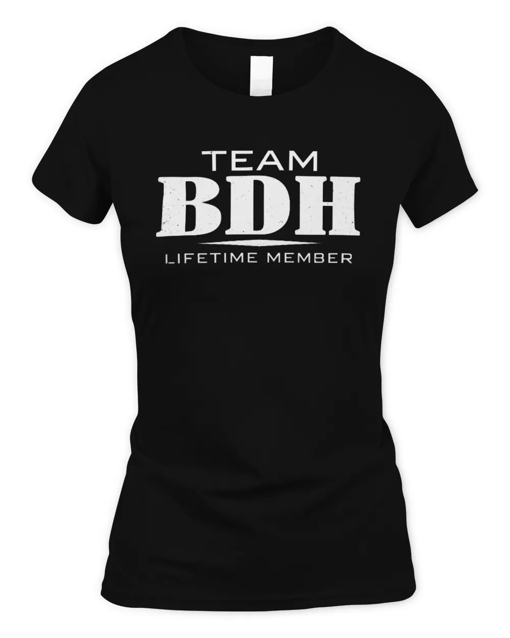 BDH BL62-K4-128 - Personalized “Team NAME Lifetime Member” - Women's Standard T-Shirt - Black
