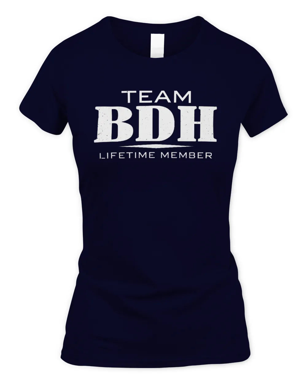 BDH BL62-K4-128 - Personalized “Team NAME Lifetime Member” - Women's Standard T-Shirt - Navy