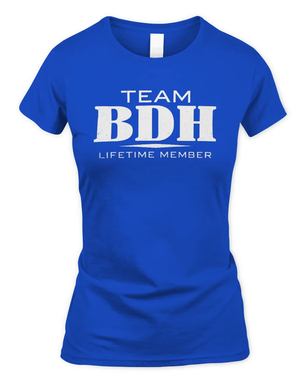 BDH BL62-K4-128 - Personalized “Team NAME Lifetime Member” - Women's Standard T-Shirt - Royal