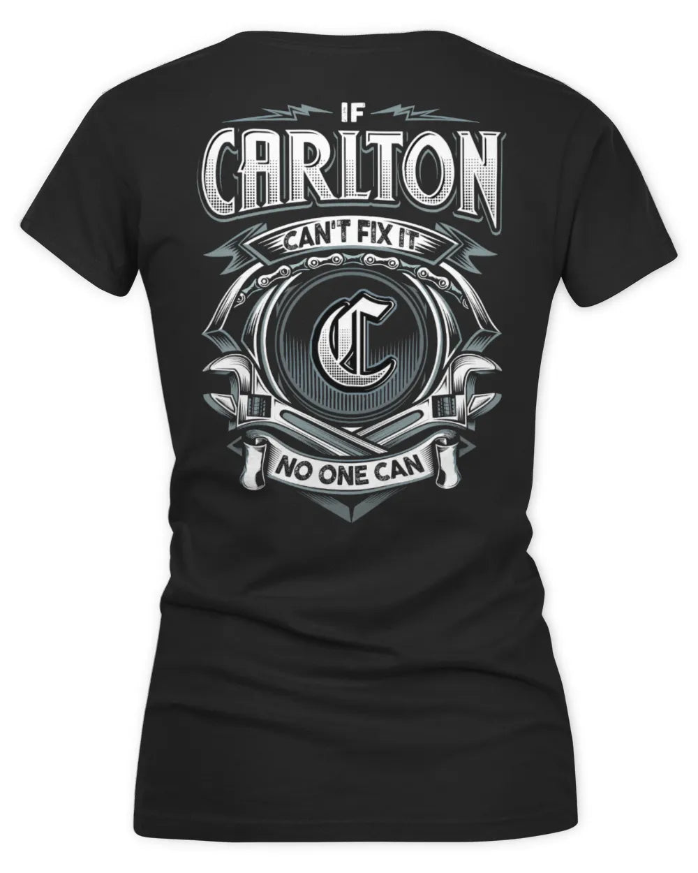 CARLTON AP81-K4-626 - Personalized Ahmed Quote Apparel “If Ahmed Can't Fix It, No One Can” - Women's V-Neck T-Shirt - Black