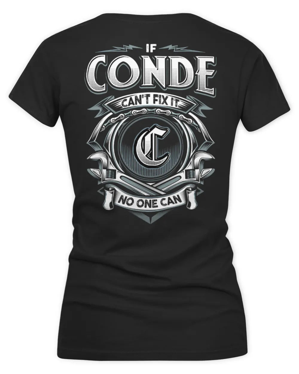 CONDE AP81-K4-626 - Personalized Ahmed Quote Apparel “If Ahmed Can't Fix It, No One Can” - Women's V-Neck T-Shirt - Black