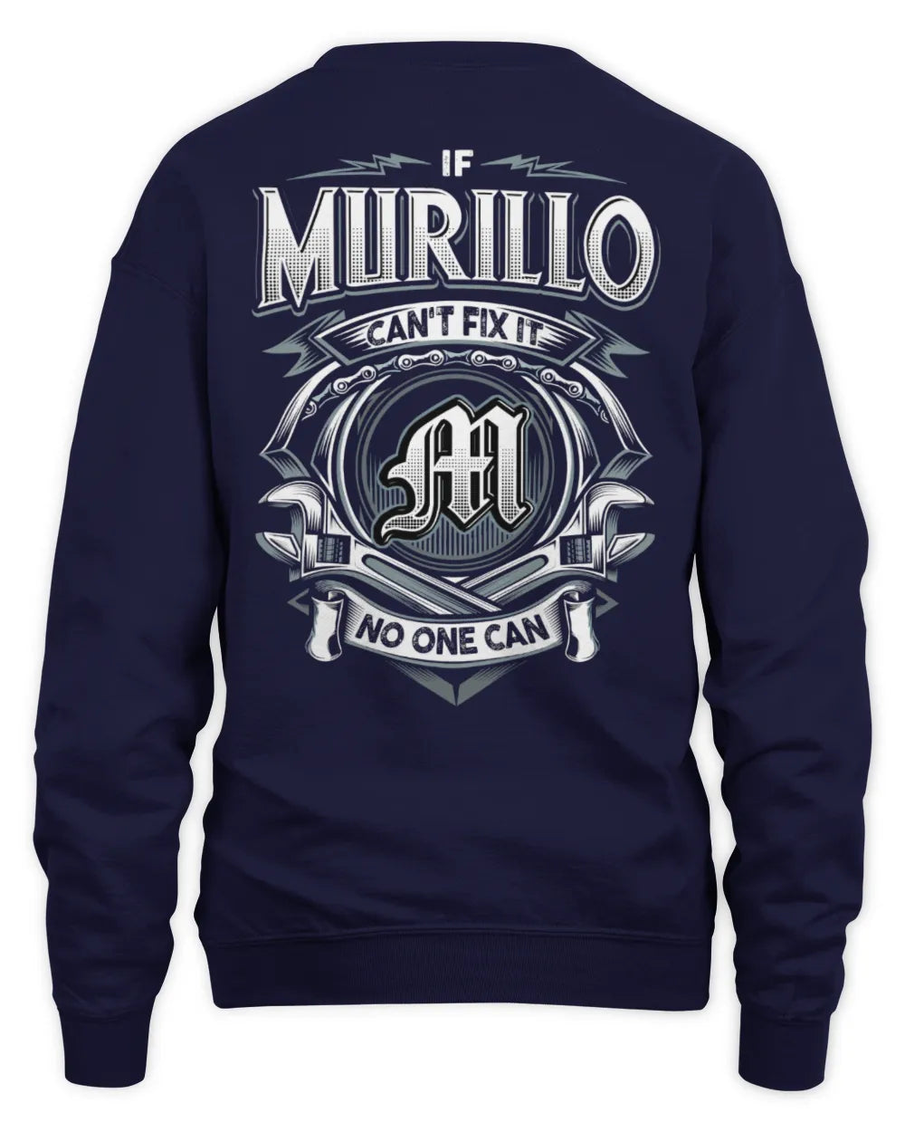 MURILLO AP81-K4-626 - Personalized Ahmed Quote Apparel “If Ahmed Can't Fix It, No One Can” - Unisex Sweatshirt - Navy