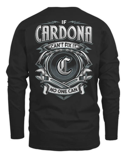 CARDONA AP81-K4-626 - Personalized Ahmed Quote Apparel “If Ahmed Can't Fix It, No One Can” - Men's Long Sleeved T-Shirt - Black