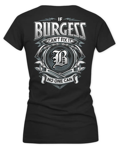 BURGESS AP81-K4-626 - Personalized Ahmed Quote Apparel “If Ahmed Can't Fix It, No One Can” - Women's V-Neck T-Shirt - Black