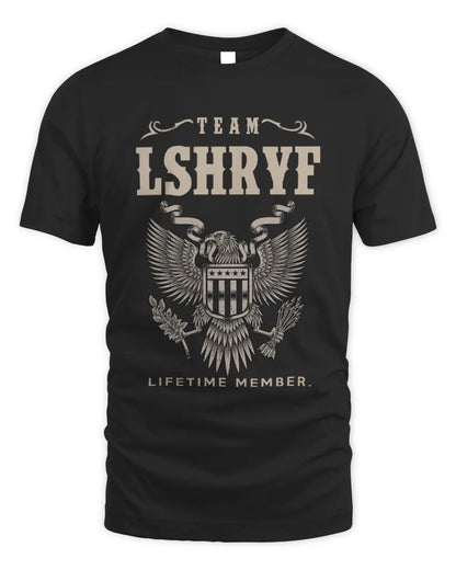 LSHRYF TP06-K82 – Personalized Classic Style Apparel “Team NAME Lifetime Member” - Unisex Standard T-Shirt - Black