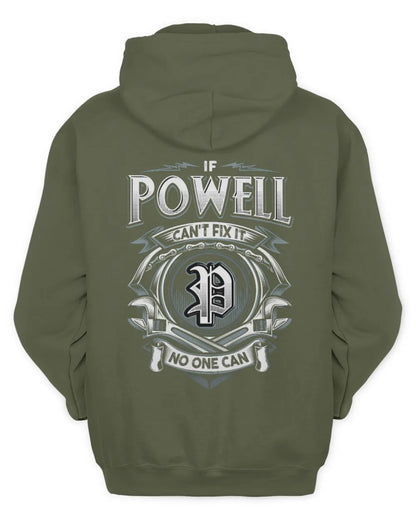 POWELL AP81-K4-626 - Personalized Ahmed Quote Apparel “If Ahmed Can't Fix It, No One Can” - Unisex Hoodie - Military Green