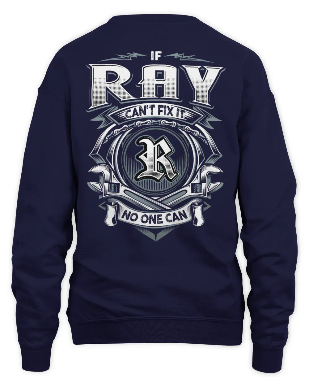 RAY AP81-K4-626 - Personalized Ahmed Quote Apparel “If Ahmed Can't Fix It, No One Can” - Unisex Sweatshirt - Navy