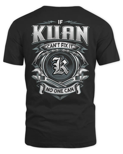 KUAN AP81-K4-626 - Personalized Ahmed Quote Apparel “If Ahmed Can't Fix It, No One Can” - Unisex Standard T-Shirt - Black