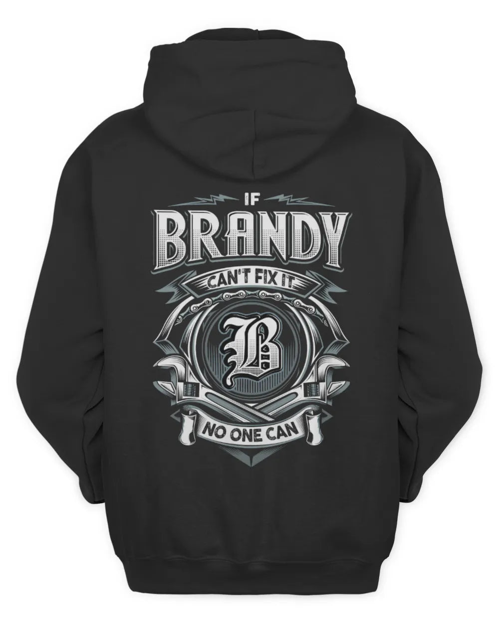 BRANDY AP81-K4-626 - Personalized Ahmed Quote Apparel “If Ahmed Can't Fix It, No One Can” - Unisex Hoodie - Black