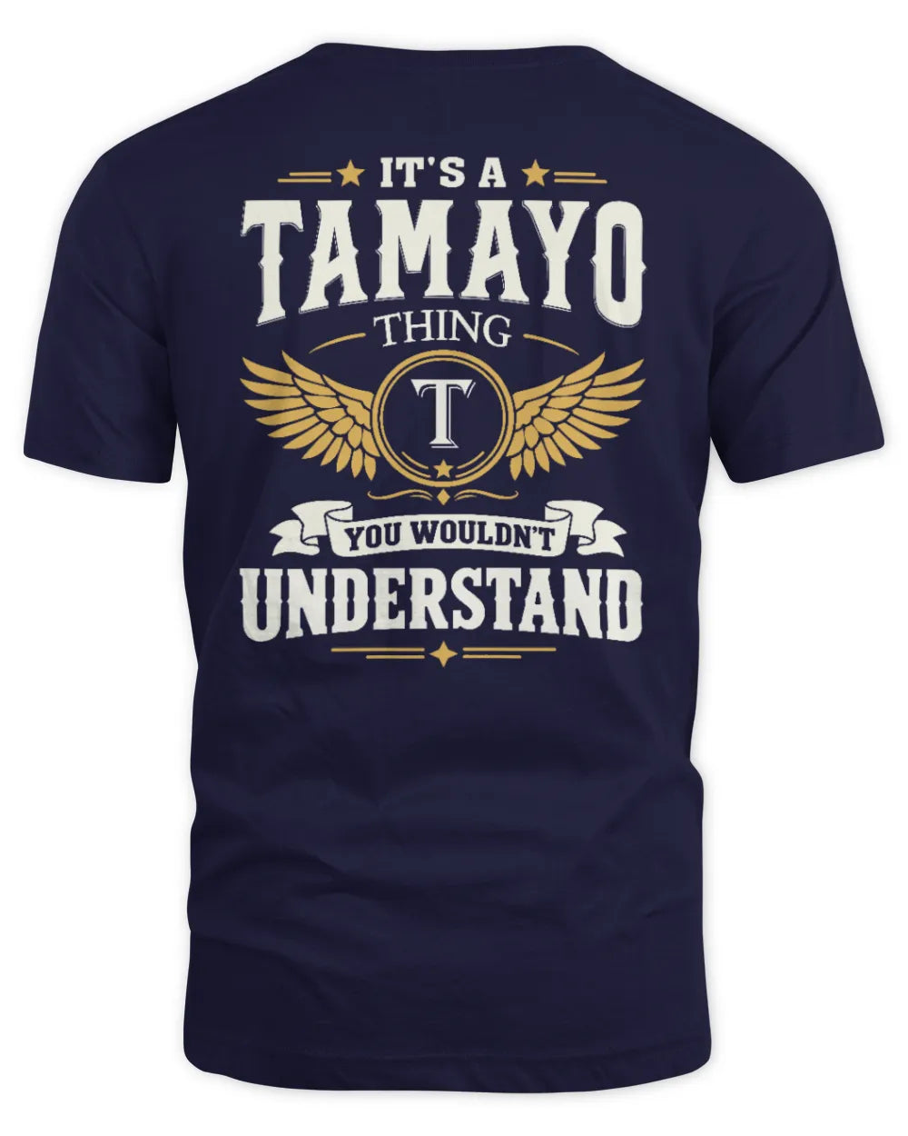 TAMAYO KT06-M008 It’s a [NAME] Thing – You Wouldn’t Understand | Personalized Vintage T-Shirt - Unisex Standard T-Shirt - Navy