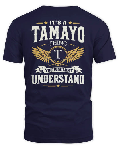 TAMAYO KT06-M008 It’s a [NAME] Thing – You Wouldn’t Understand | Personalized Vintage T-Shirt - Unisex Standard T-Shirt - Navy