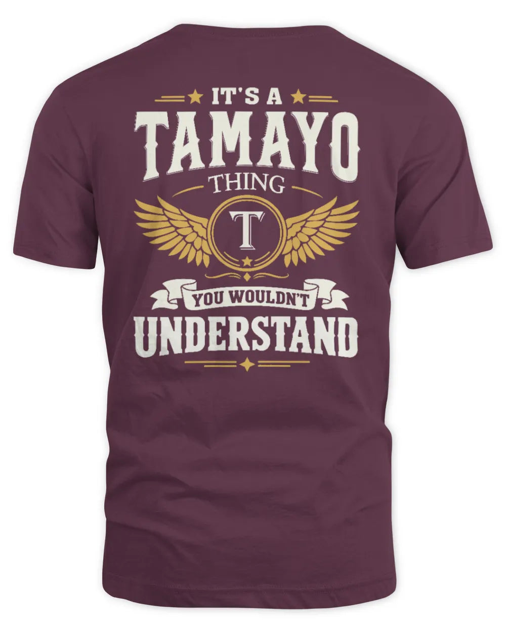 TAMAYO KT06-M008 It’s a [NAME] Thing – You Wouldn’t Understand | Personalized Vintage T-Shirt - Unisex Standard T-Shirt - Maroon