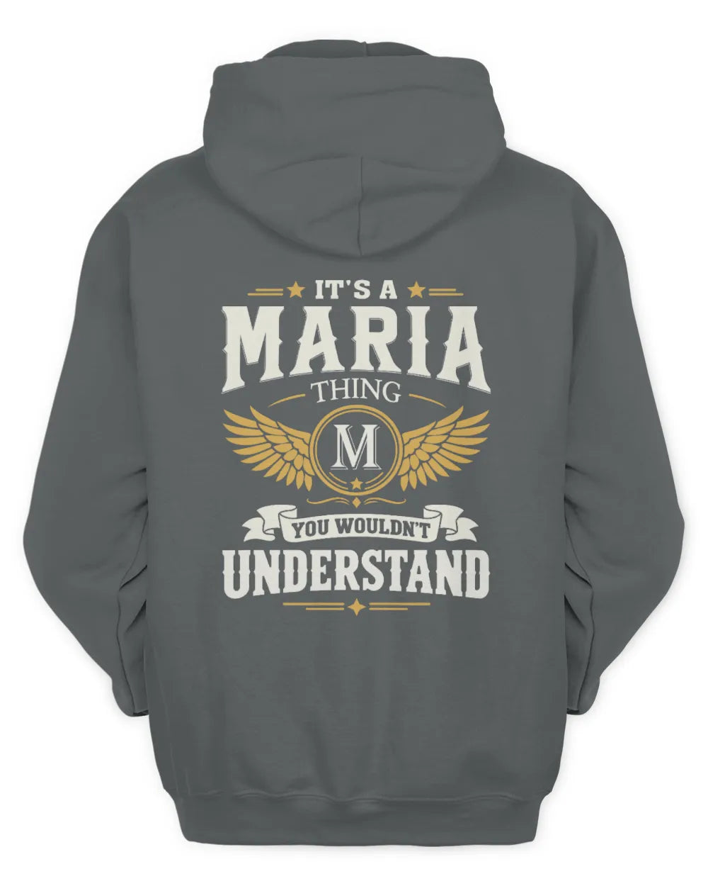 MARIA KT06-M008 It’s a [NAME] Thing – You Wouldn’t Understand | Personalized Vintage T-Shirt - Unisex Hoodie - Charcoal