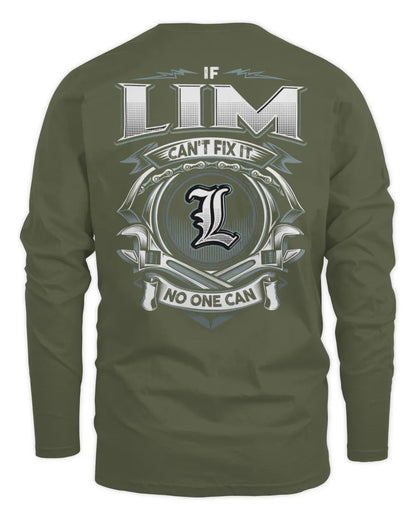 LIM AP81-K4-626 - Personalized Ahmed Quote Apparel “If Ahmed Can't Fix It, No One Can” - Men's Long Sleeved T-Shirt - Military Green