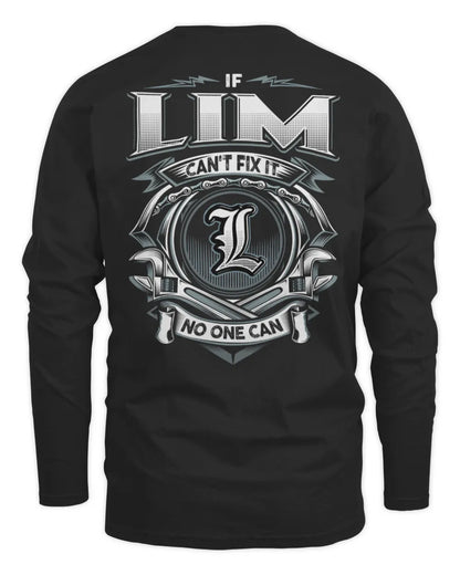 LIM AP81-K4-626 - Personalized Ahmed Quote Apparel “If Ahmed Can't Fix It, No One Can” - Men's Long Sleeved T-Shirt - Black
