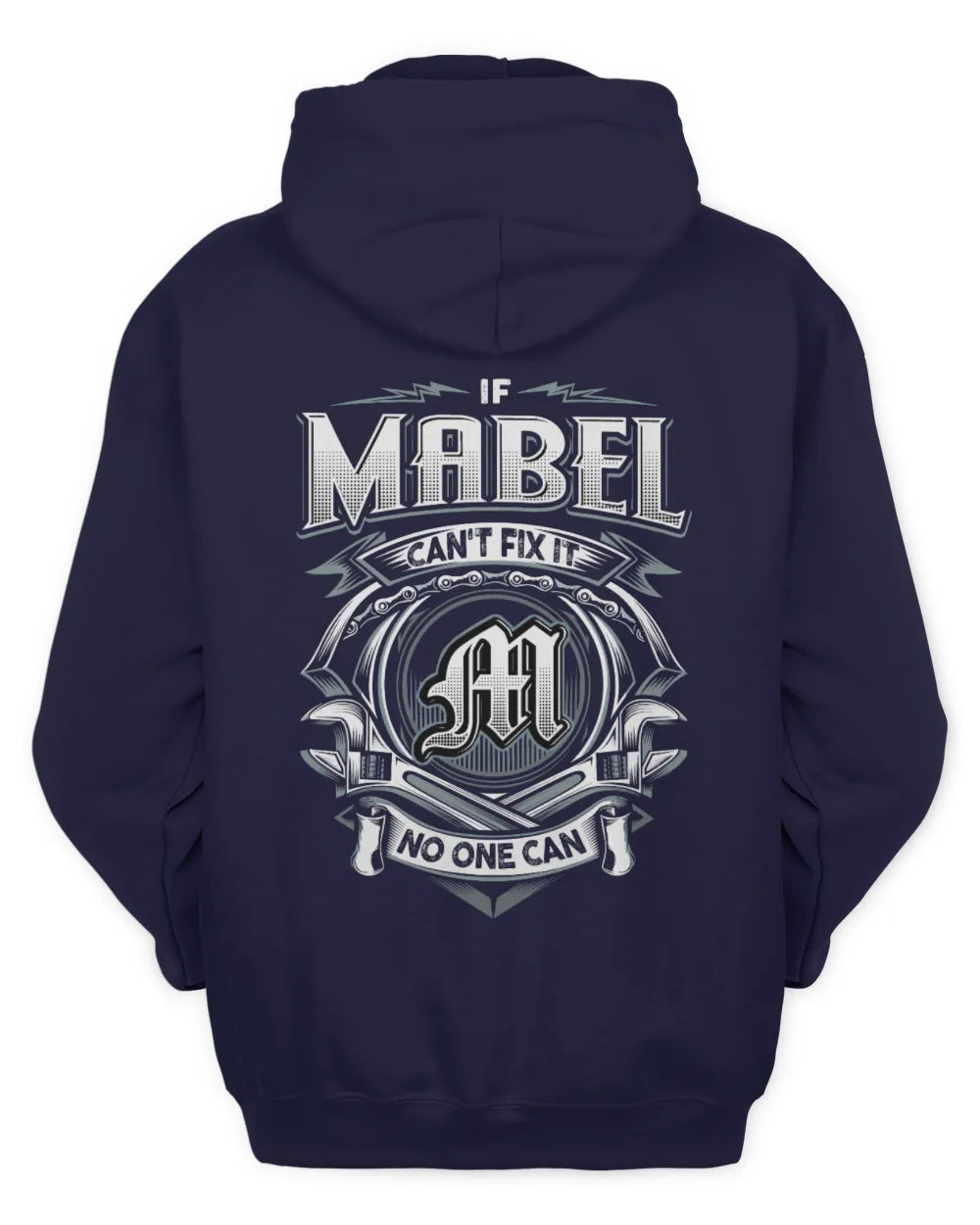 MABEL AP81-K4-626 - Personalized Ahmed Quote Apparel “If Ahmed Can't Fix It, No One Can” - Unisex Hoodie - Navy