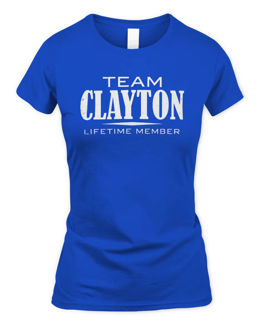 CLAYTON BL62-K4-128 - Personalized “Team NAME Lifetime Member” - Women's Standard T-Shirt - Royal