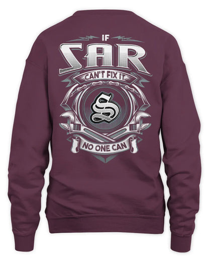 SAR AP81-K4-626 - Personalized Ahmed Quote Apparel “If Ahmed Can't Fix It, No One Can” - Unisex Sweatshirt - Maroon