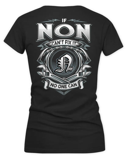 NON AP81-K4-626 - Personalized Ahmed Quote Apparel “If Ahmed Can't Fix It, No One Can” - Women's V-Neck T-Shirt - Black