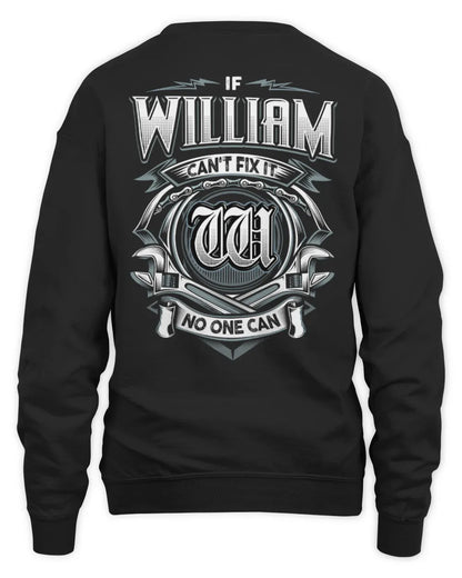 WILLIAM AP81-K4-626 - Personalized Ahmed Quote Apparel “If Ahmed Can't Fix It, No One Can” - Unisex Sweatshirt - Black