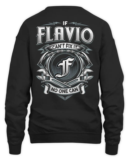 FLAVIO AP81-K4-626 - Personalized Ahmed Quote Apparel “If Ahmed Can't Fix It, No One Can” - Unisex Sweatshirt - Black