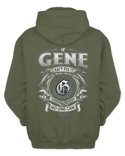GENE AP81-K4-626 - Personalized Ahmed Quote Apparel “If Ahmed Can't Fix It, No One Can” - Unisex Hoodie - Military Green