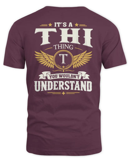 THI KT06-M008 It’s a [NAME] Thing – You Wouldn’t Understand | Personalized Vintage T-Shirt - Unisex Standard T-Shirt - Maroon