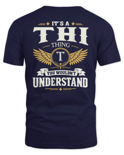 THI KT06-M008 It’s a [NAME] Thing – You Wouldn’t Understand | Personalized Vintage T-Shirt - Unisex Standard T-Shirt - Navy
