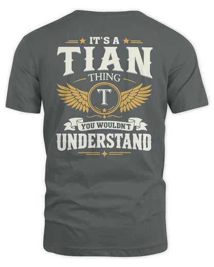 TIAN KT06-M008 It’s a [NAME] Thing – You Wouldn’t Understand | Personalized Vintage T-Shirt - Unisex Standard T-Shirt - Charcoal