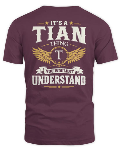 TIAN KT06-M008 It’s a [NAME] Thing – You Wouldn’t Understand | Personalized Vintage T-Shirt - Unisex Standard T-Shirt - Maroon