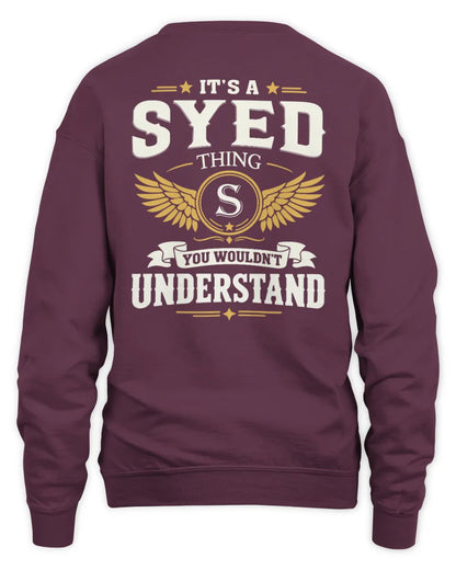 SYED KT06-M008 It’s a [NAME] Thing – You Wouldn’t Understand | Personalized Vintage T-Shirt - Unisex Sweatshirt - Maroon