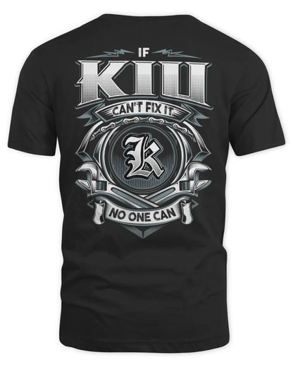 KIU AP81-K4-626 - Personalized Ahmed Quote Apparel “If Ahmed Can't Fix It, No One Can” - Unisex Standard T-Shirt - Black