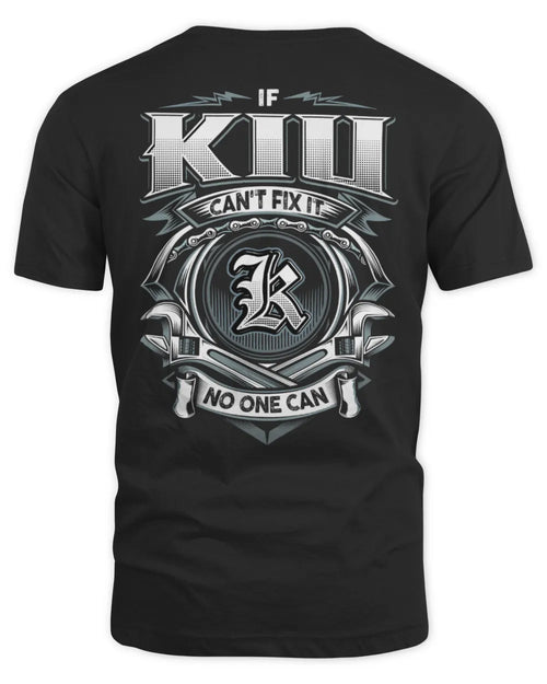 KIU AP81-K4-626 - Personalized Ahmed Quote Apparel “If Ahmed Can't Fix It, No One Can” - Unisex Standard T-Shirt - Black