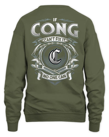 CONG AP81-K4-626 - Personalized Ahmed Quote Apparel “If Ahmed Can't Fix It, No One Can” - Unisex Sweatshirt - Military Green