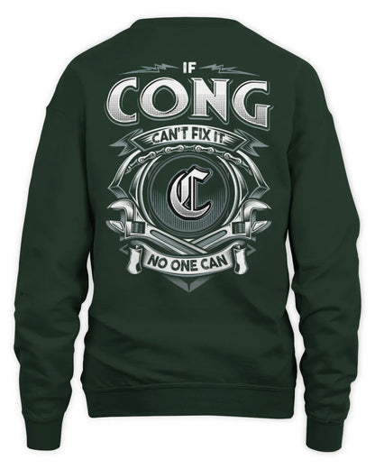 CONG AP81-K4-626 - Personalized Ahmed Quote Apparel “If Ahmed Can't Fix It, No One Can” - Unisex Sweatshirt - Forest Green