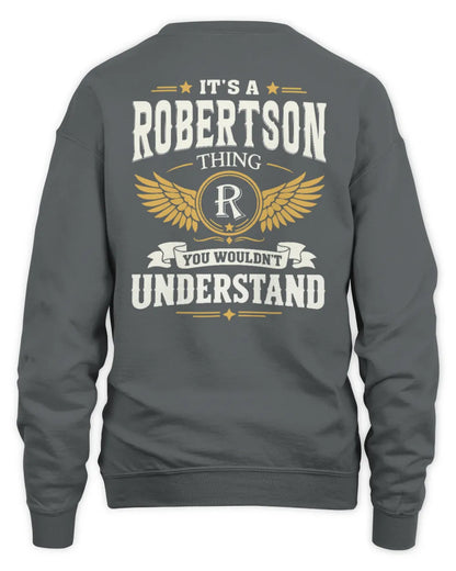 ROBERTSON KT06-M008 It’s a [NAME] Thing – You Wouldn’t Understand | Personalized Vintage T-Shirt - Unisex Sweatshirt - Charcoal