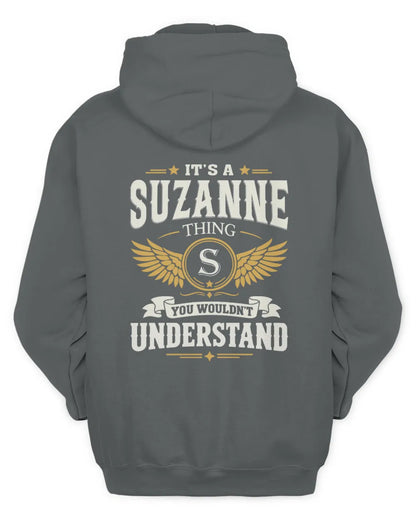 SUZANNE KT06-M008 It’s a [NAME] Thing – You Wouldn’t Understand | Personalized Vintage T-Shirt - Unisex Hoodie - Charcoal