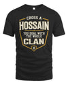 HOSSAIN NT1-K008 Cross A/An NAME, You Deal With the Whole Clan | Personalized Vintage T-Shirt
