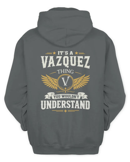 VAZQUEZ KT06-M008 It’s a [NAME] Thing – You Wouldn’t Understand | Personalized Vintage T-Shirt - Unisex Hoodie - Charcoal